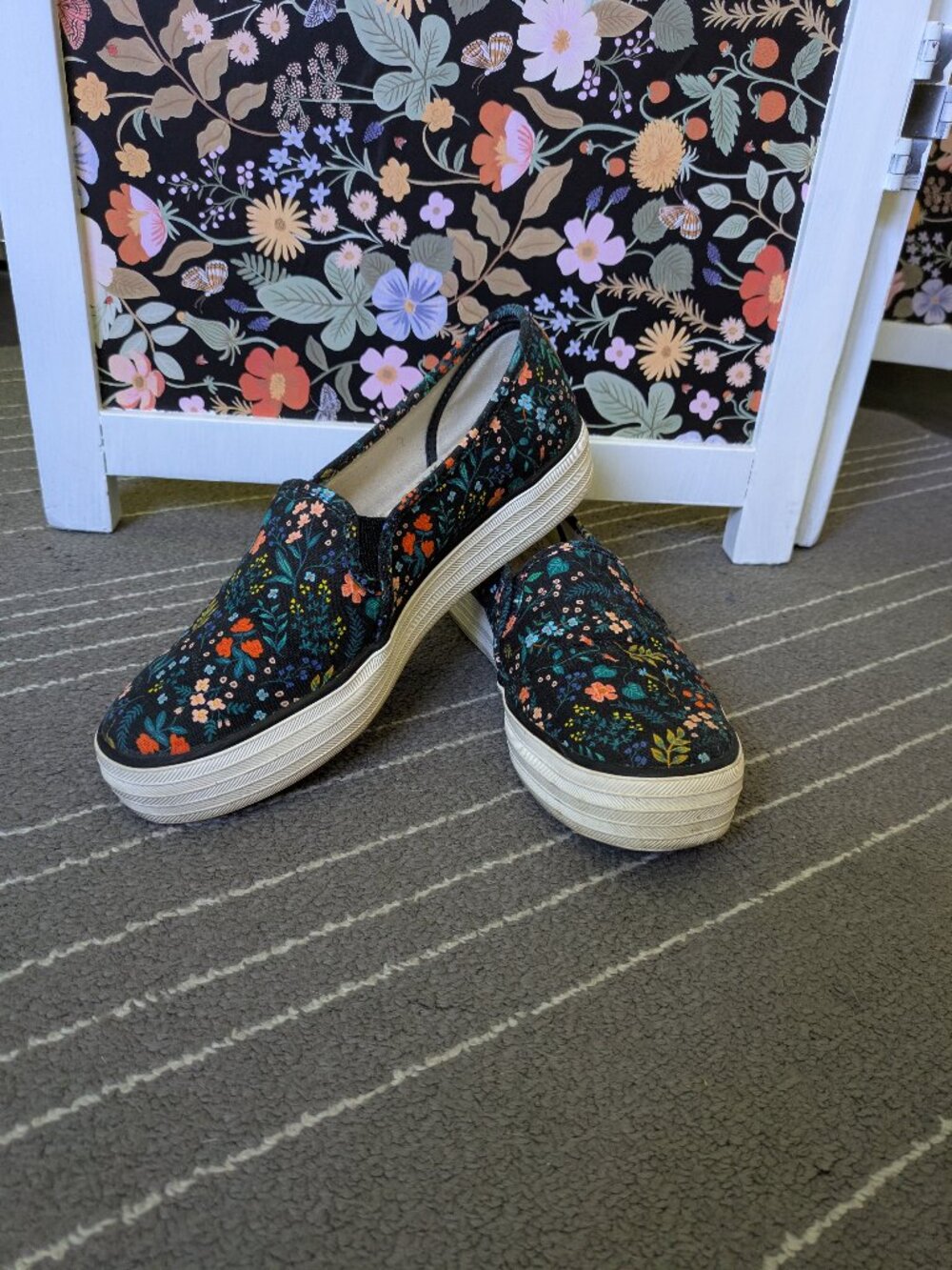 Keds x Rifle Paper Co Platform Sneakers, Size 8.5